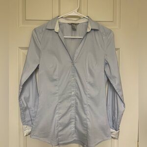 H&M Light Blue Women's Button Down Shirt